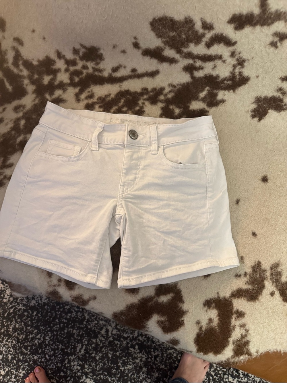 American Eagle Outfitters White Women's Denim Shorts